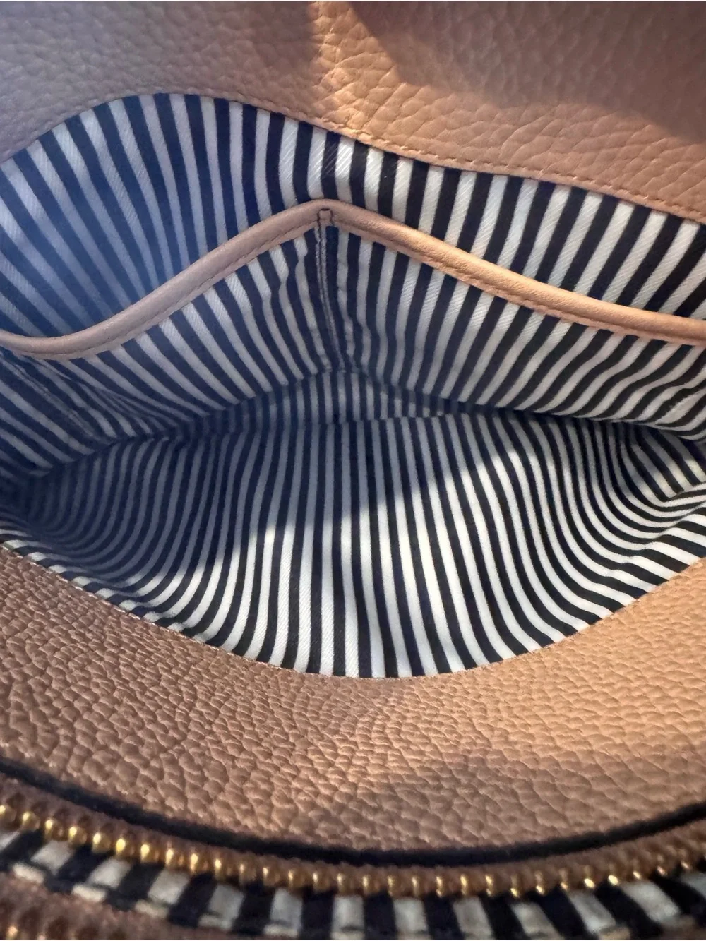 Kate Spade NY Leather Tan/Beige Satchel Bag EUC